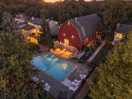 This townhome community of just 51 homes shares this beautiful historic barn and inground heated swimming pool.