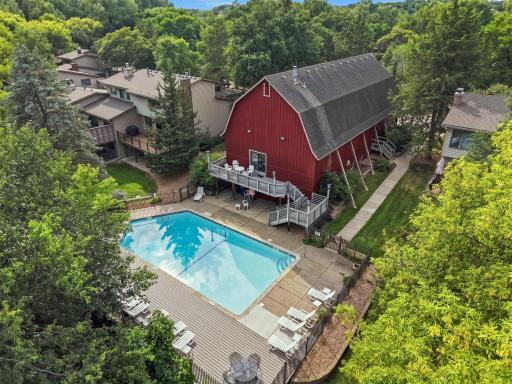 Another shot of the barn and pool