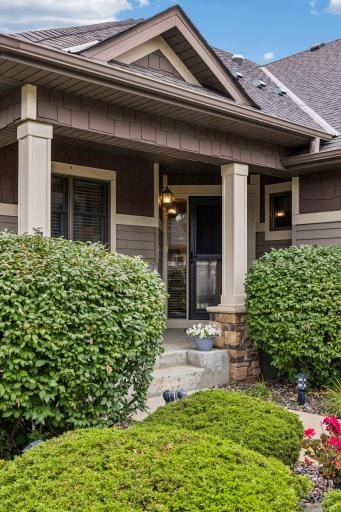 A covered front porch welcomes your guests.