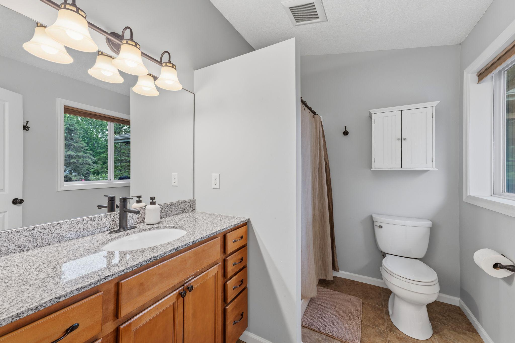 Private primary bathroom