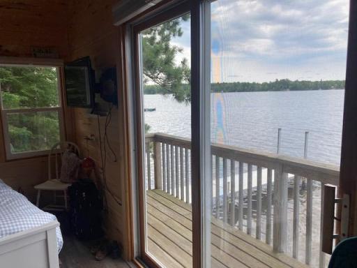 view from bunkhouse bedroom