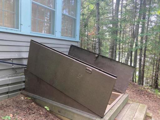 Crawlspace entryway outside