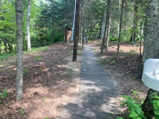 nature walk to outhouse