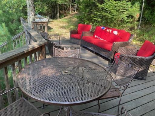 Deck of bunk house