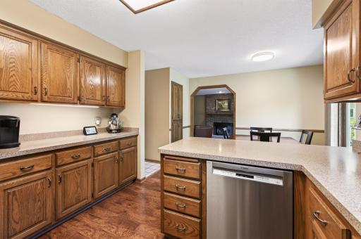 Coffee bar area to the right-more counter space-everyones dream
