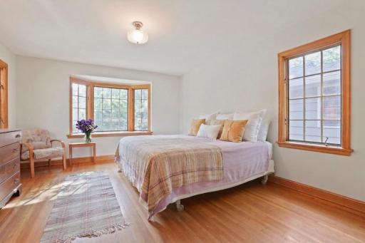 Bedroom #1 - This room was used as the primary bedroom and it has a large bay window over looking the front yard. There are 2 large closets in this room.