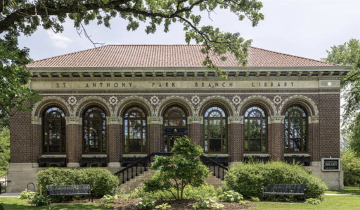The St. Anthony Park Library houses a collection of over 8,000 books and offers a variety of engaging programs for both children and adults. Surrounding the library, beautifully maintained gardensâcurated by the dedicated members of the Garden Club.