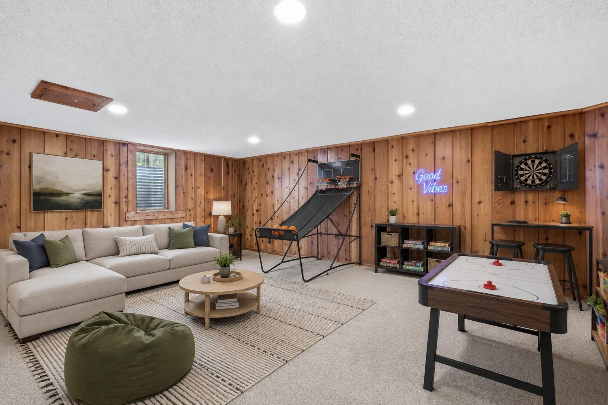 Lower level. Virtually staged.