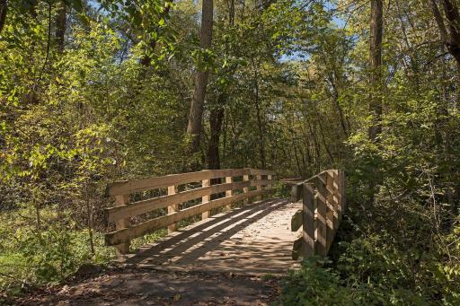 Holiday Road intersects directly with the Purgatory Park's surrounding trail system.
