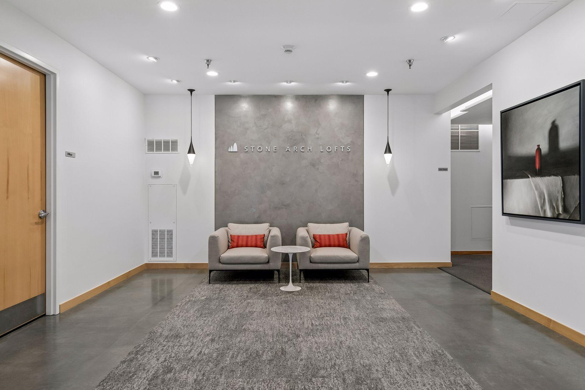 Lobby seating area