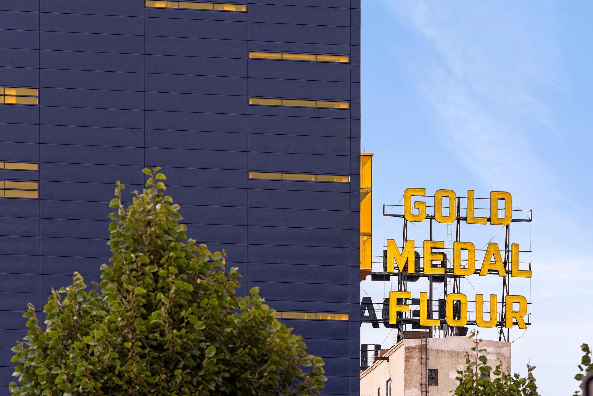 The Gold Medal Flour sign