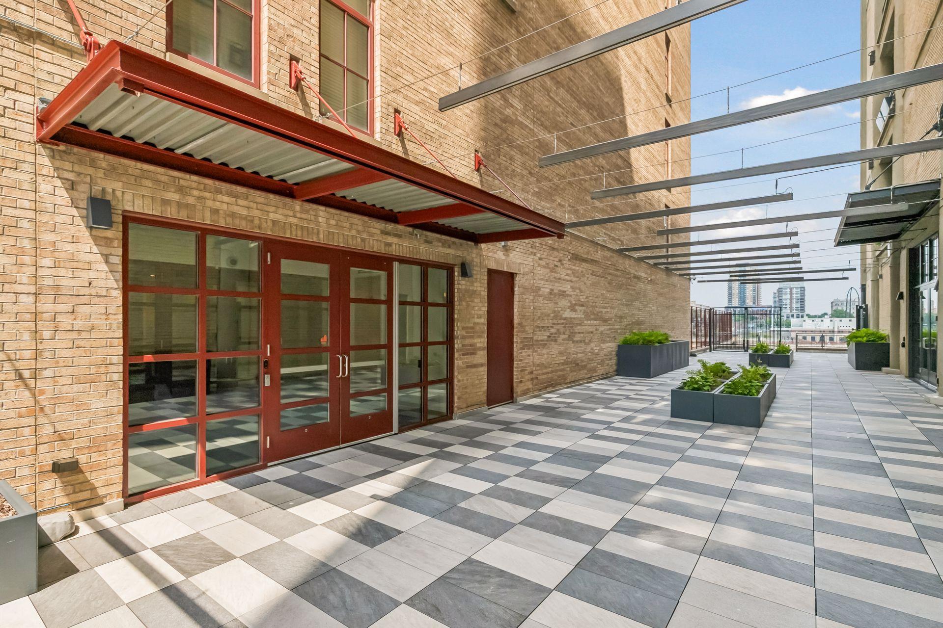 Building entry off 2nd Street