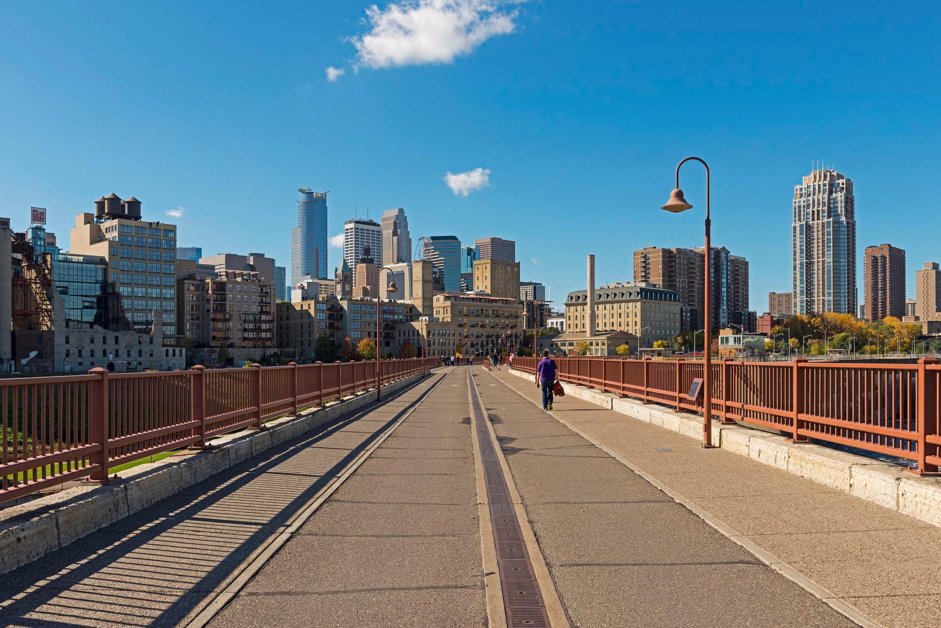 Downtown from the Stone Arch Bridge