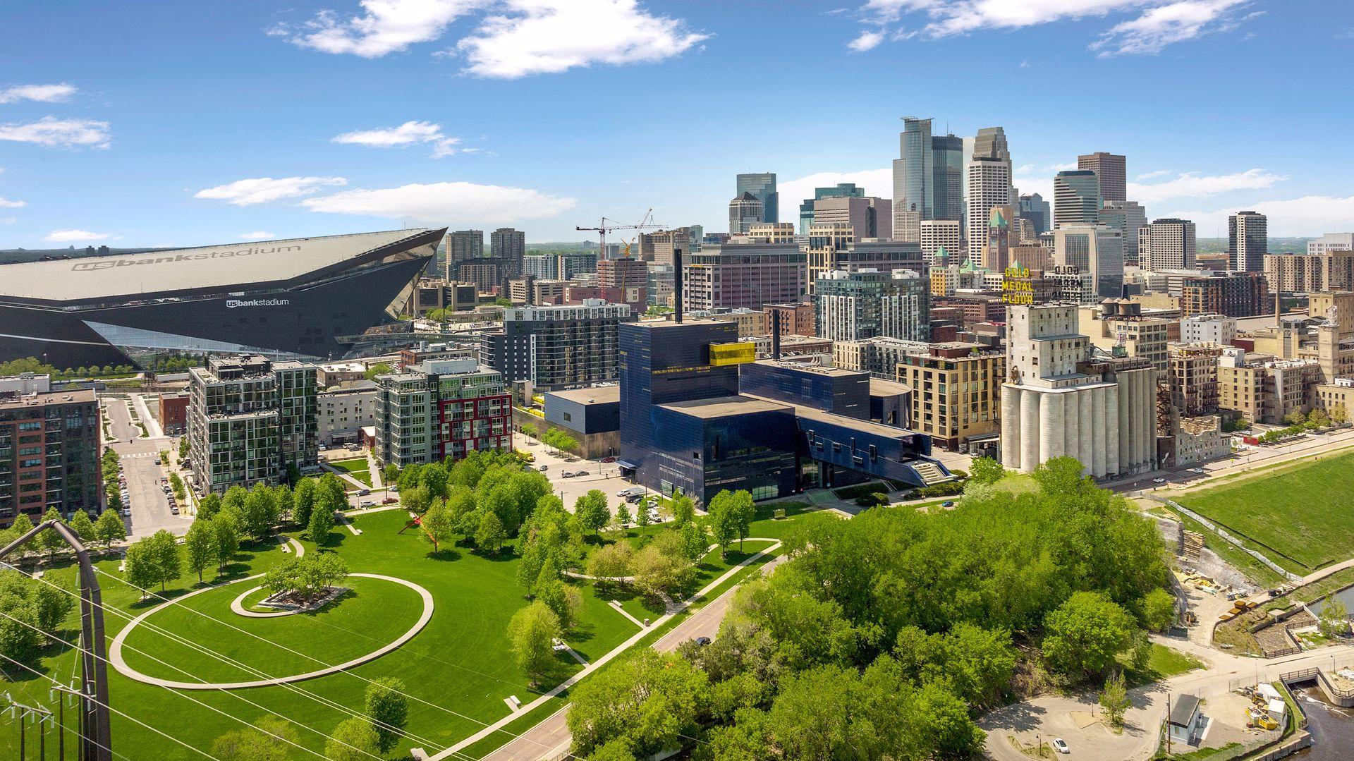 Downtown skyline from Gold Medal Park