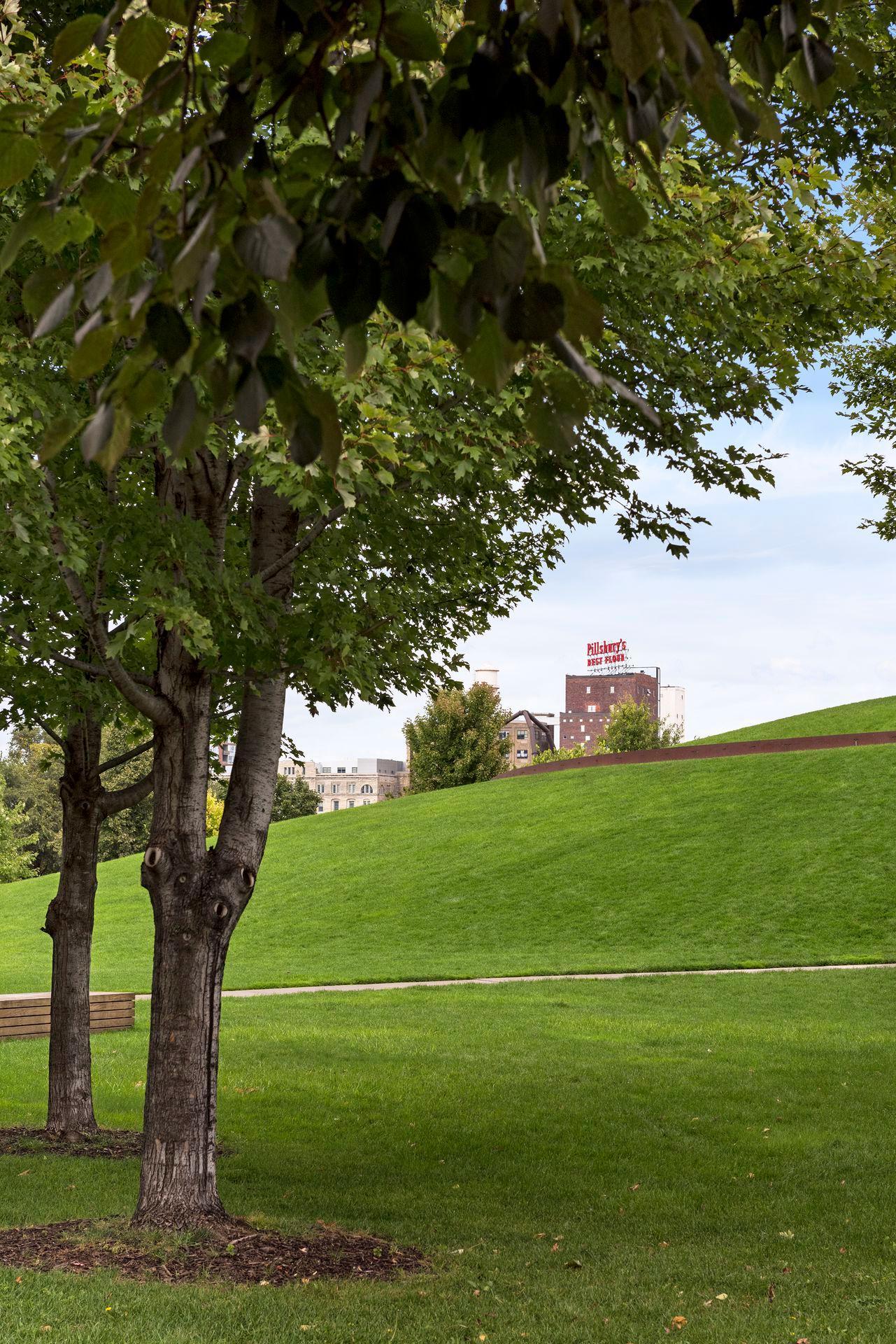 Gold Medal Park hillside