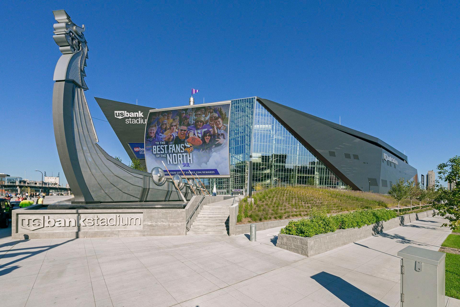U.S. Bank Stadium plaza