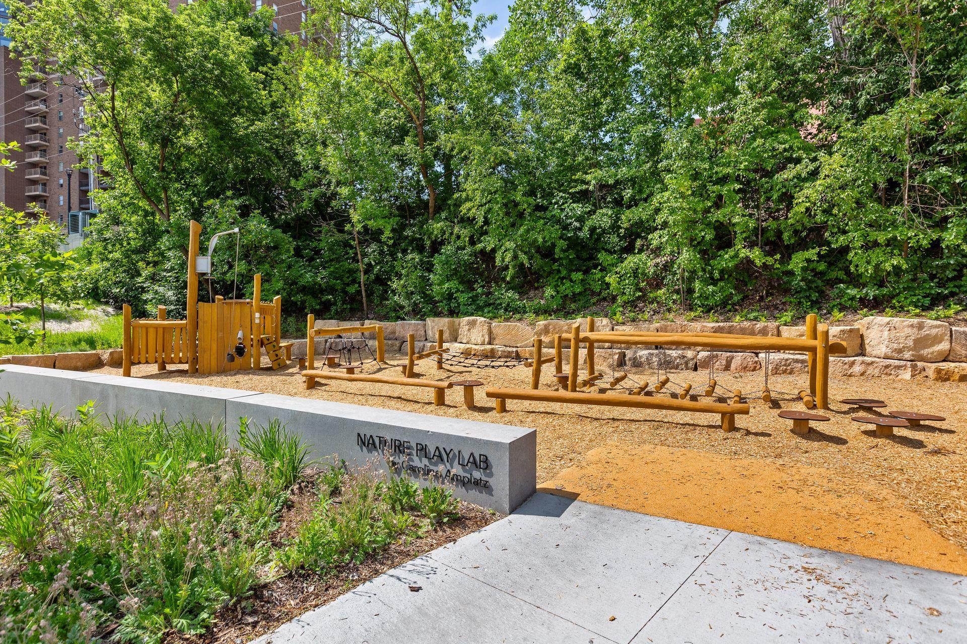 Riverfront park and playground