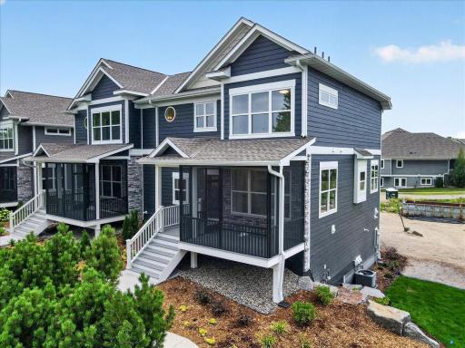 This awesome new construction end unit townhome has it all -- open floor plan, gorgeous primary bedroom, screened in porch and more! This maintenance free living townhome won't last long!