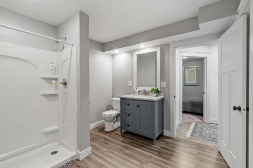 Lower level 3/4 bath