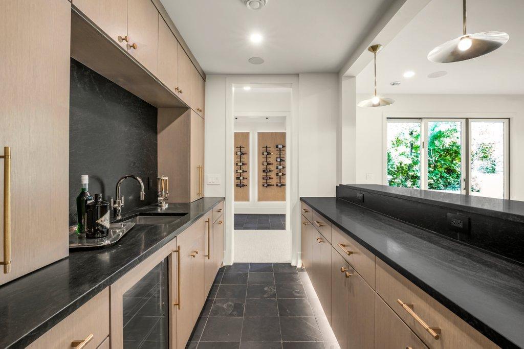 Lower level bar kitchen