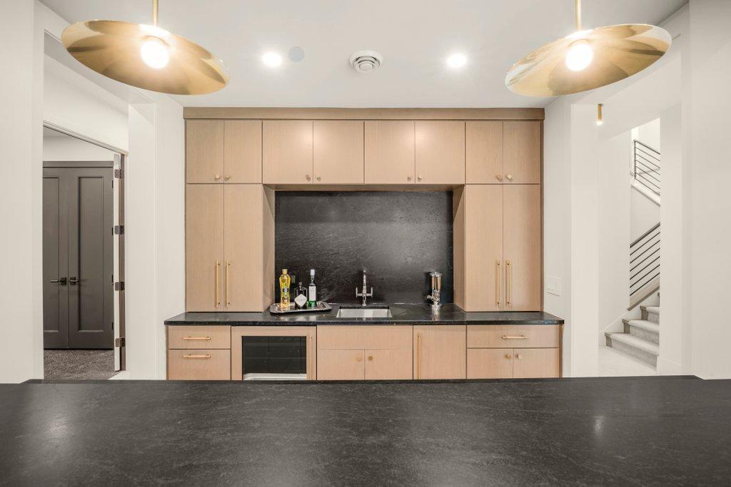 Lower level bar kitchen