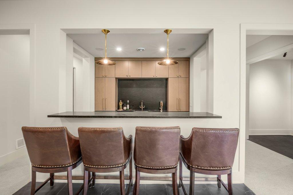 Lower level bar kitchen