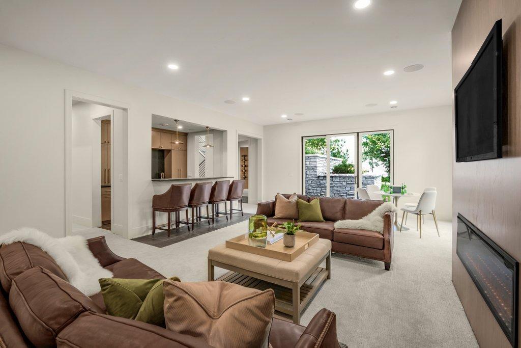 Family room entertaining