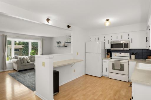 Open concept allows you to connect with the family while you cook