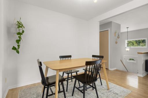 Ample dining space