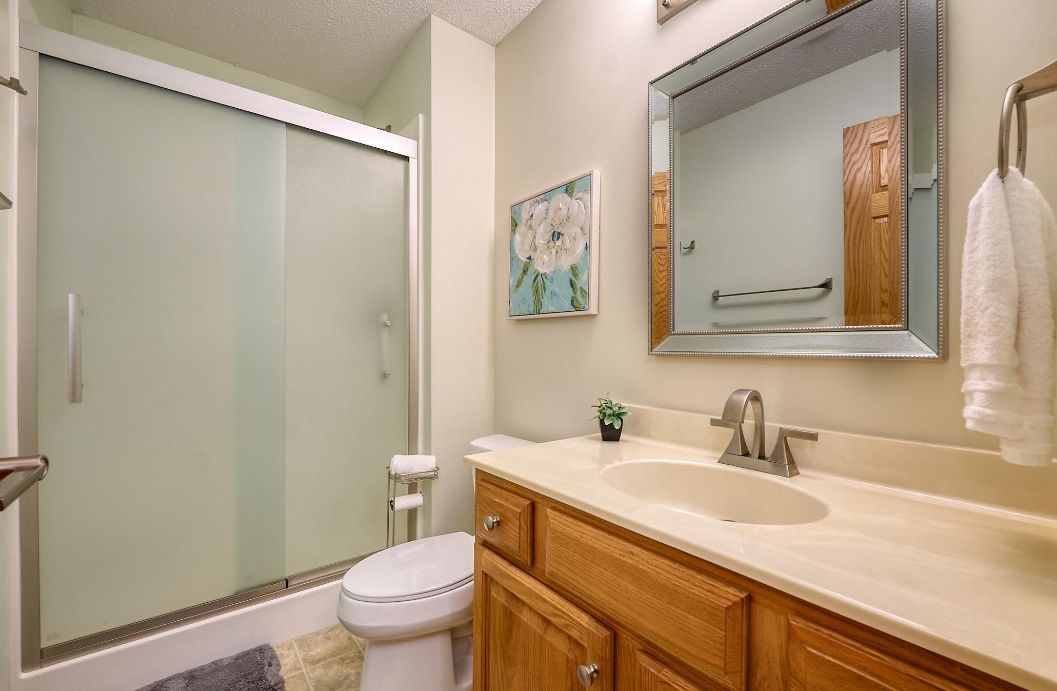 Main floor Bathroom with a step-in shower
