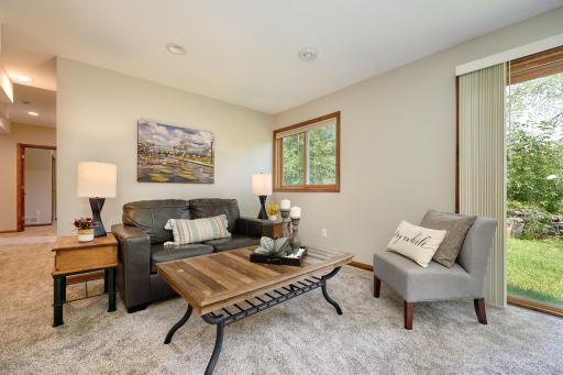 Inviting Lower-Level Family Room