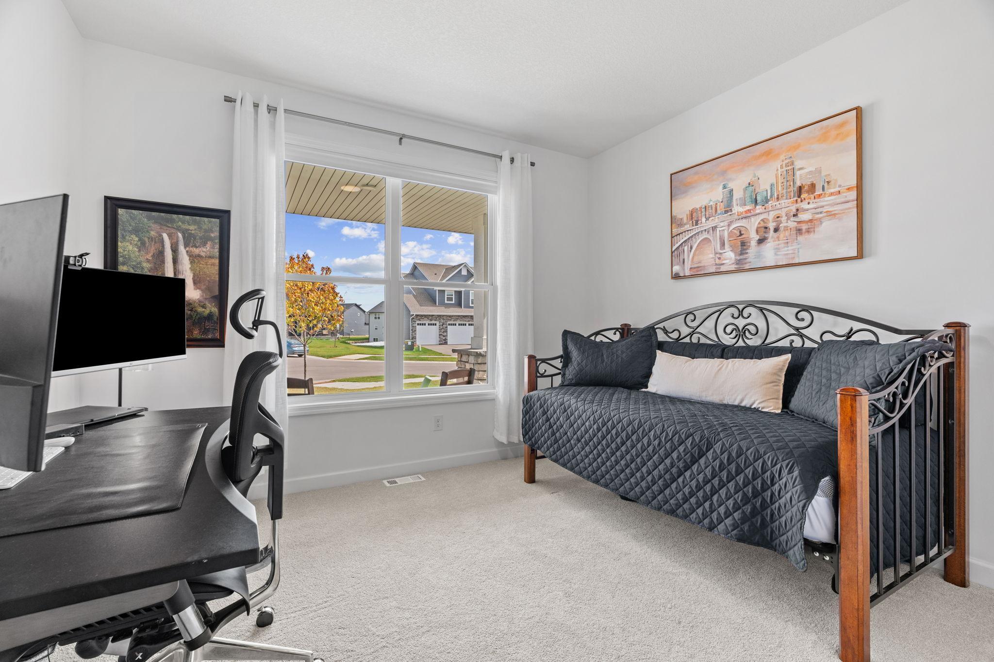 Main Level Bedroom/Office + 3/4 Bath