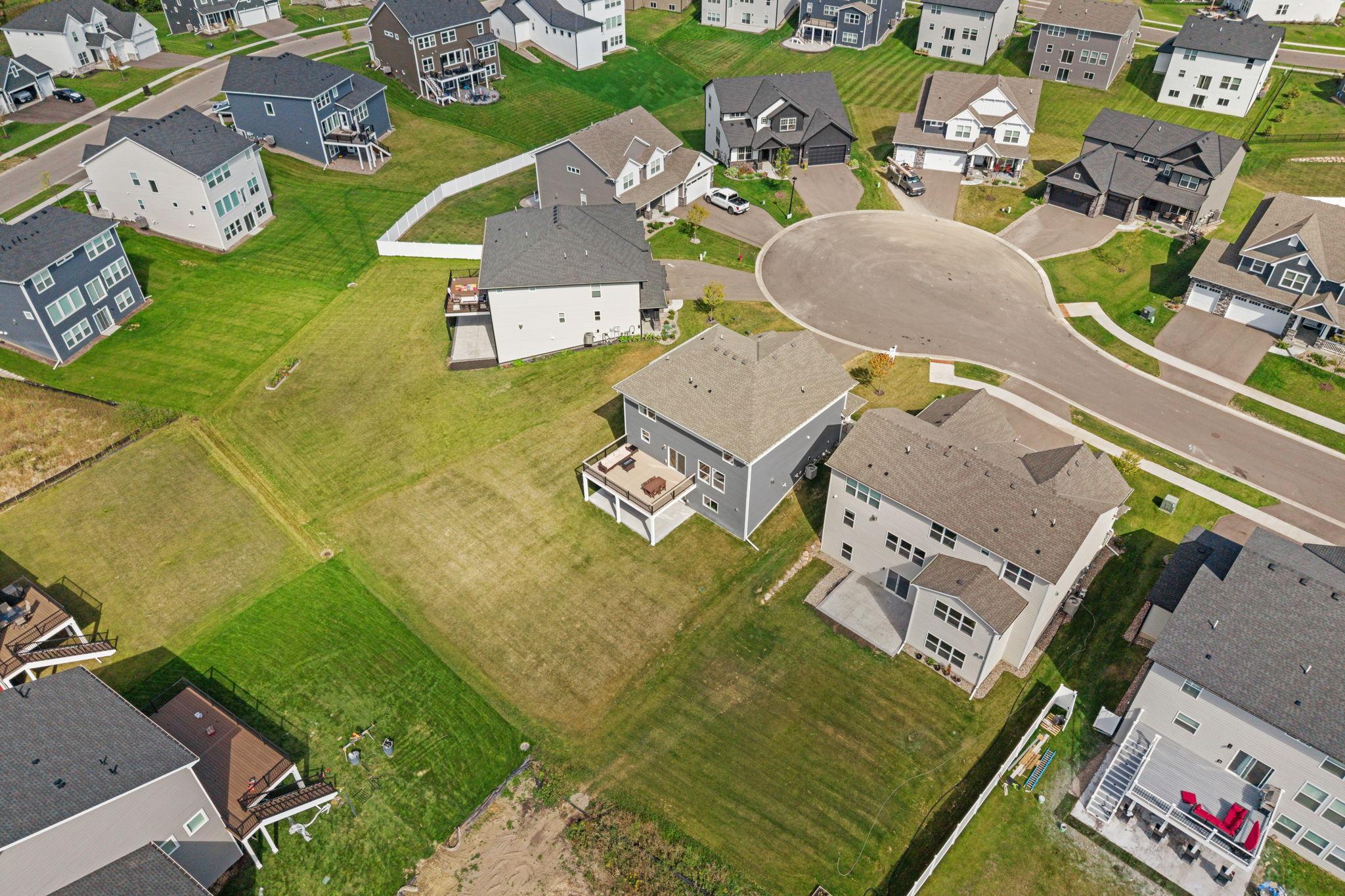 Premium cul-de-sac lot with spacious backyard