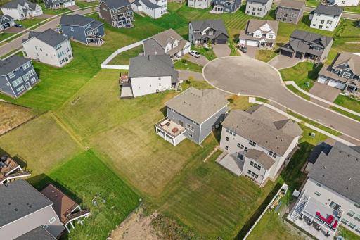Premium cul-de-sac lot with spacious backyard