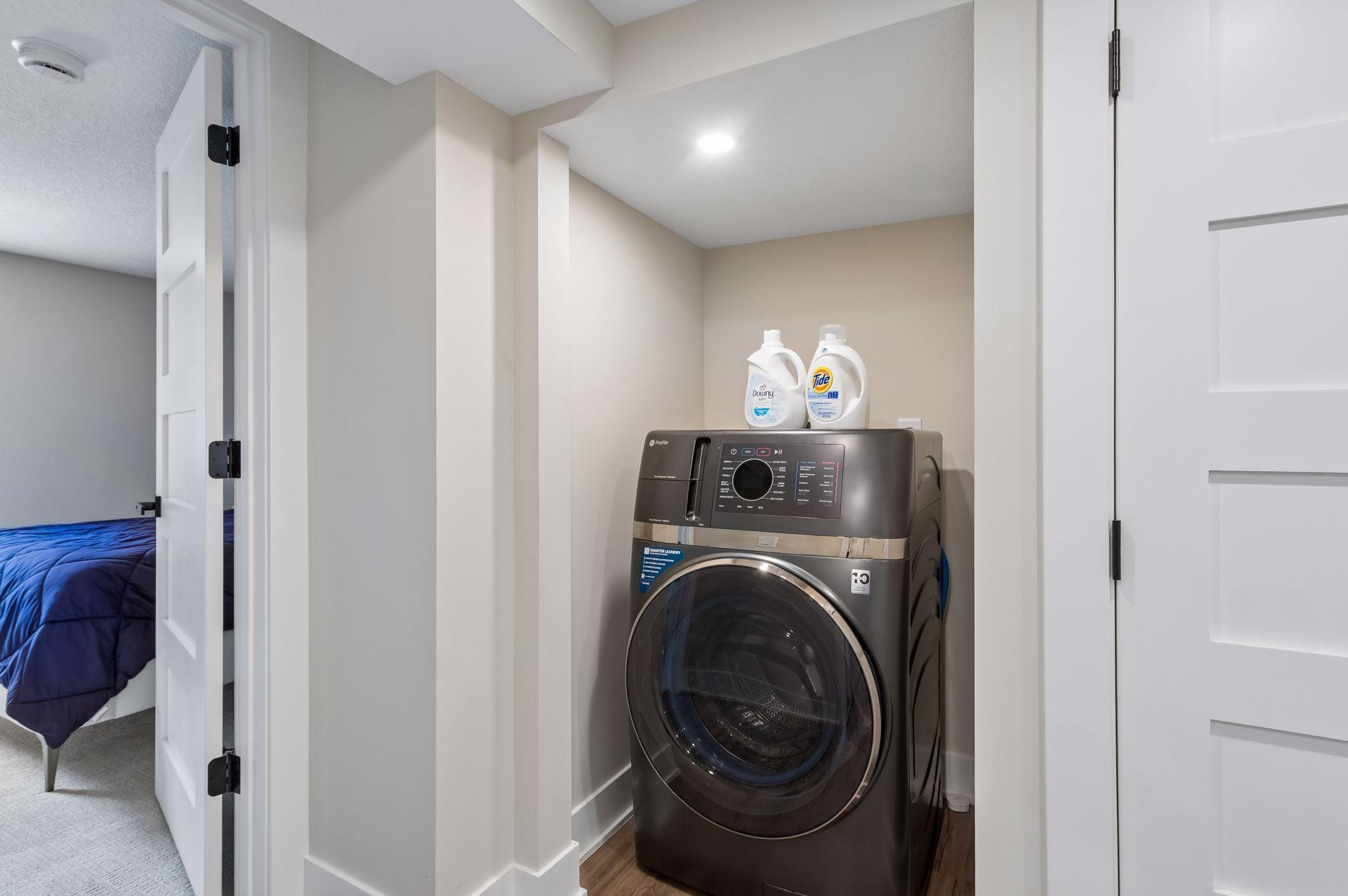 Lower level laundry