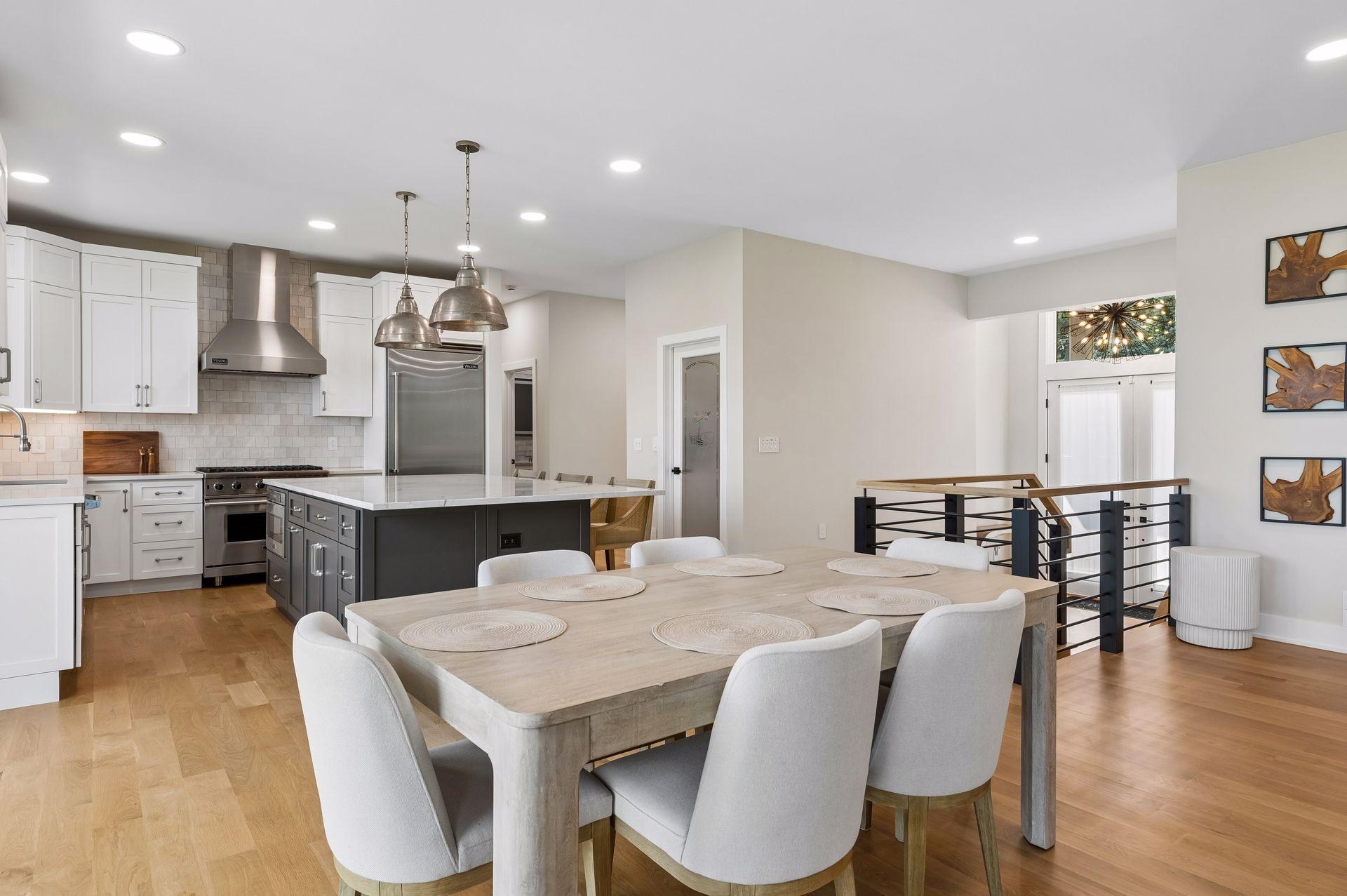 Dining and kitchen