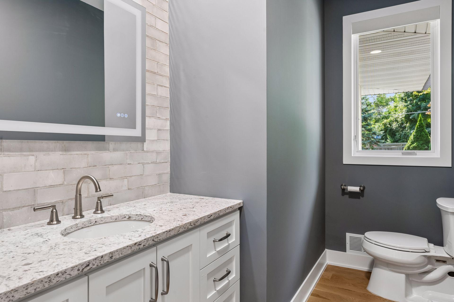 Main floor half bath