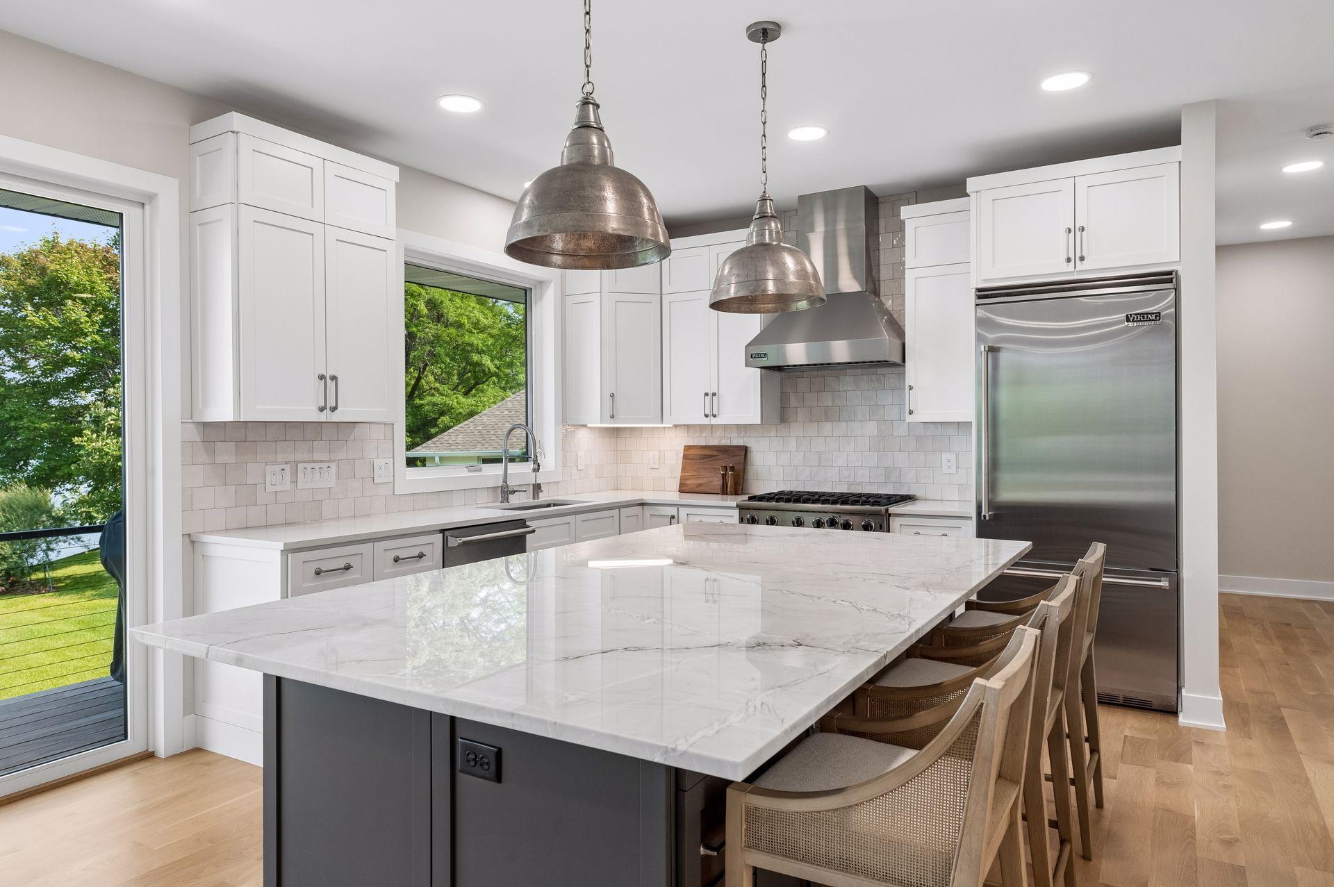 Bright and open kitchen + high end appliances