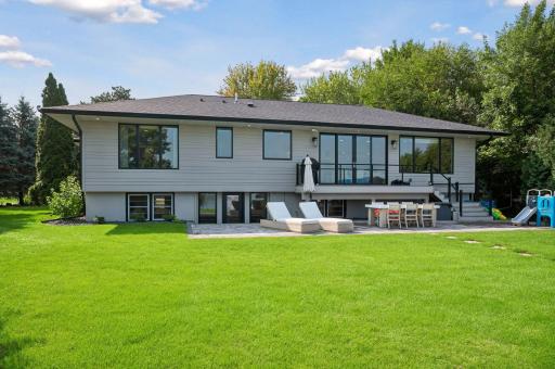 Flat yard + Patio + Deck