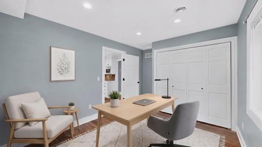 Main Bedroom/Office Virtually Staged