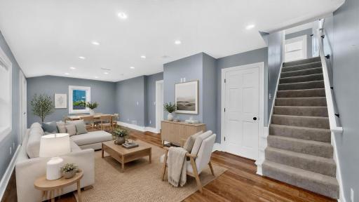 Living and Dining Room Staged