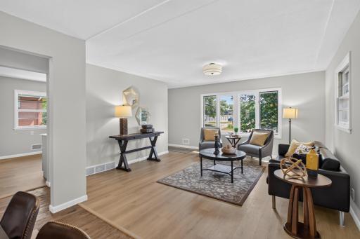 Living room with plenty of natural light.