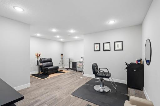 Dedicated finished home office or flex room provides excellent space for working from home, hobbies or exercise.