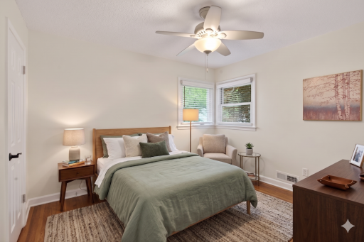 Main Floor Bedroom #2 - virtually staged