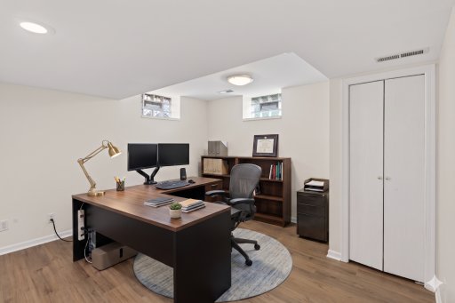 Lower Level Office - virtually staged