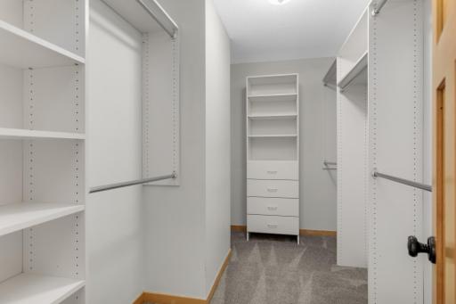 Good Sized Primary Suite Walk-In Closet