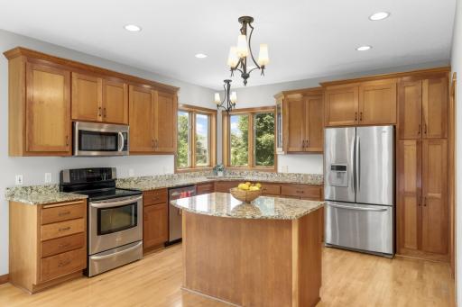 The Center Island Offers Additional Storage As Does The Pantry Next To The Refrigerator