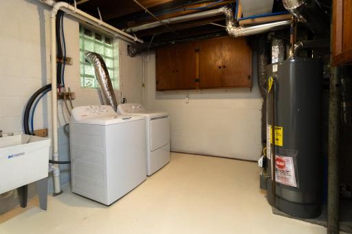 New laundry & water heater
