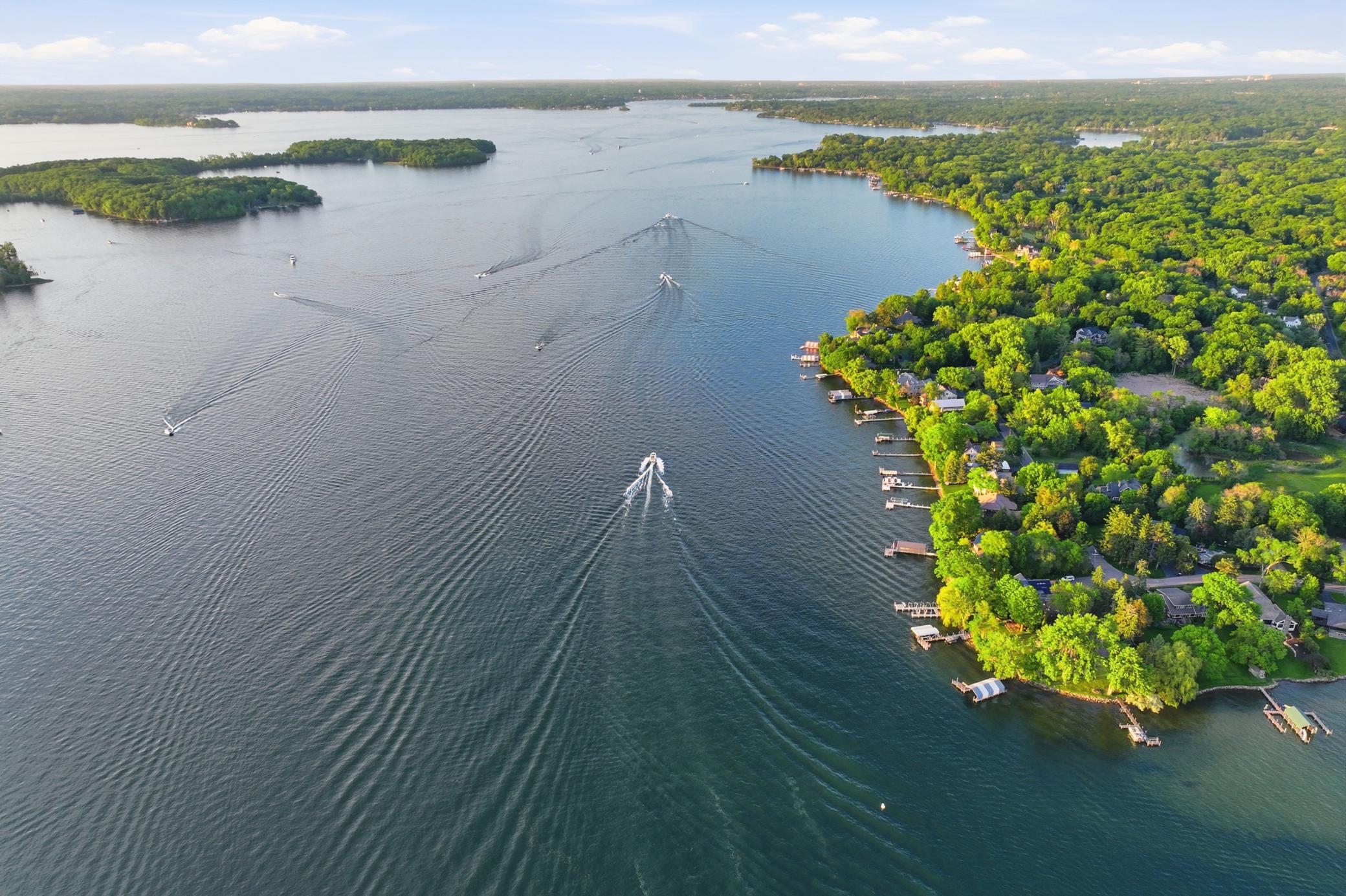 A front row seat to amazing lake days, boating, & unrivaled sunsets all from your front deck
