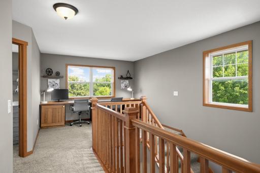 Upper level loft workspace